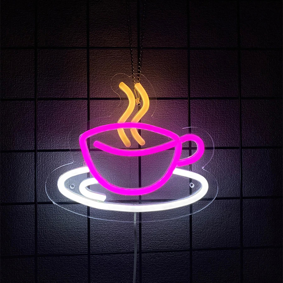 Coffee Neon Sign Super Bright LED with USB Power Supply
