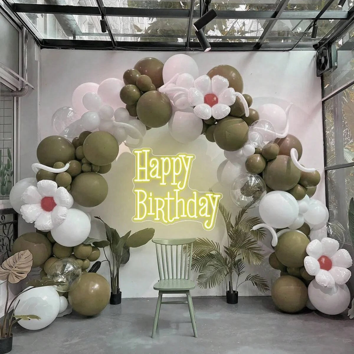 Happy Birthday Neon Sign Dimmable LED Wall Decor Light