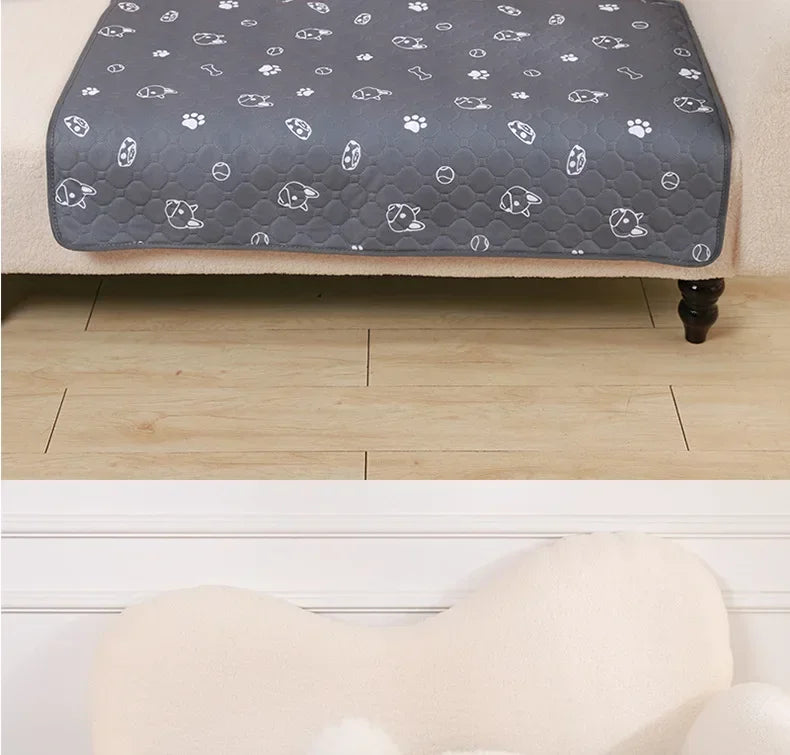Reusable Absorbent Dog Pee Pad Blanket Washable Puppy Training Mat Multi-Use Pet Bed and Car Seat Cover