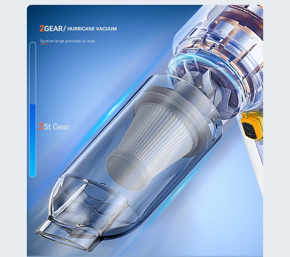 Cordless Mini Car Vacuum Cleaner Handheld with Powerful Suction for Easy Cleaning