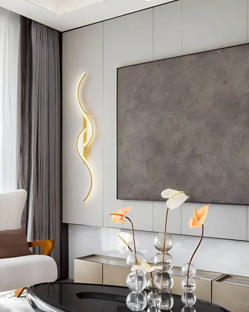 Indoor LED Wall Lights Modern Wall Sconces for Bedroom and Corridor Black Gold White Finish Stylish Indoor Lighting