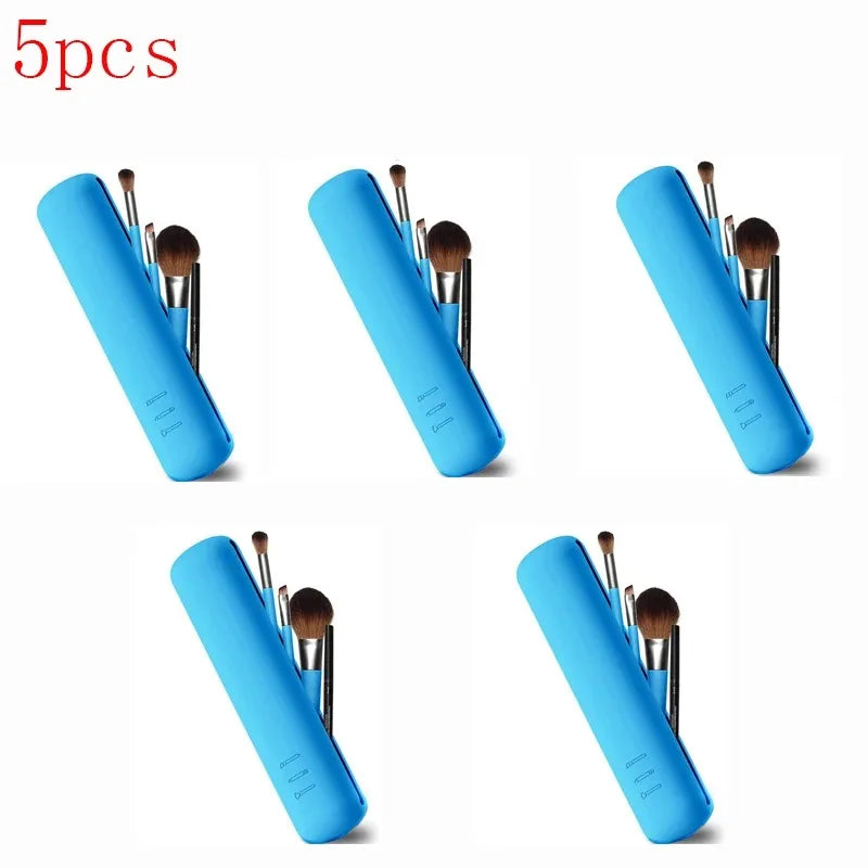 Silicone Makeup Bag Makeup Brush Pouch Organizer Travel Holder