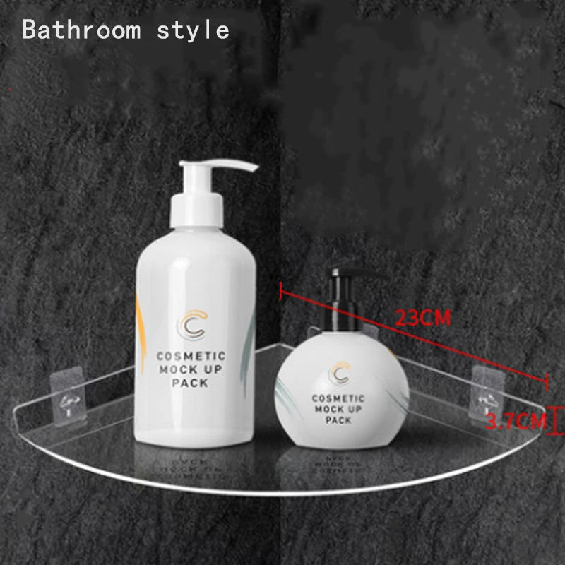 Storage Rack Acrylic Shelf Clear Wall Mounted Floating Ledge Organizer