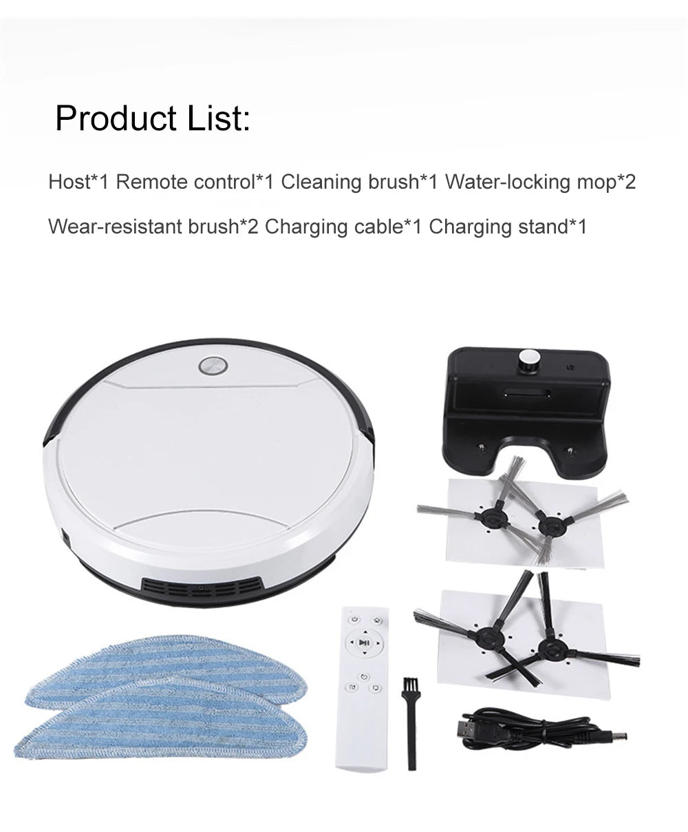 New Robot Vacuum Cleaner Automatic Charging Intelligent Sweeping Robot with 2000Pa Suction