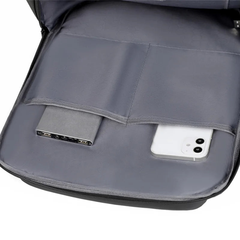 Rilibegan Men Travel Backpack Oxford Big Capacity USB Charge