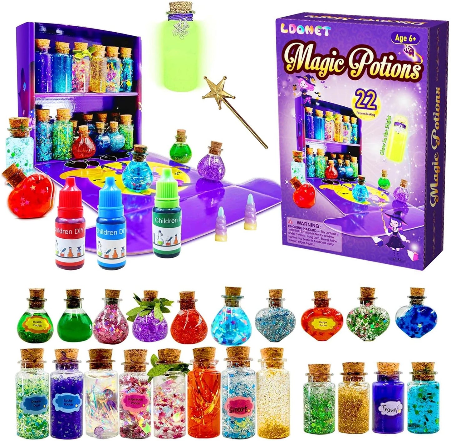 DIY Fairy Magical Potions Kit for Kids - Color Changing and Freezing Potions Art Craft Science Experiment Set