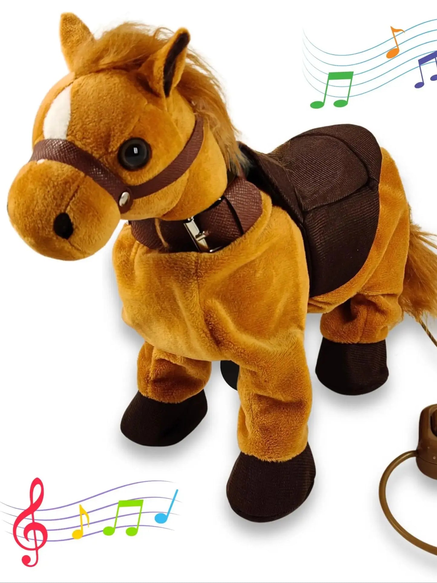 Interactive Remote Control Walking Pony Toy for Kids with Dancing Singing Features and Leash