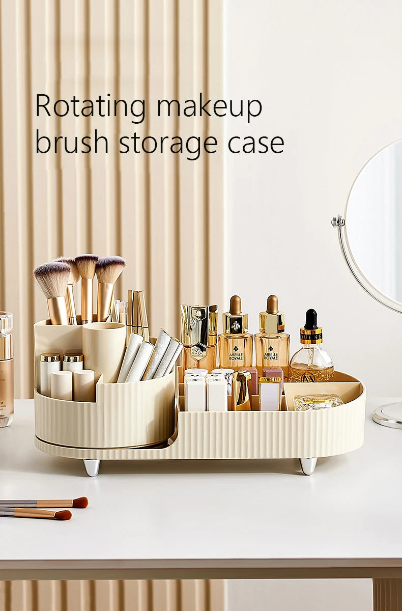 XIAOGUI Makeup Organizer Cosmetic Box Rotating Acrylic Storage