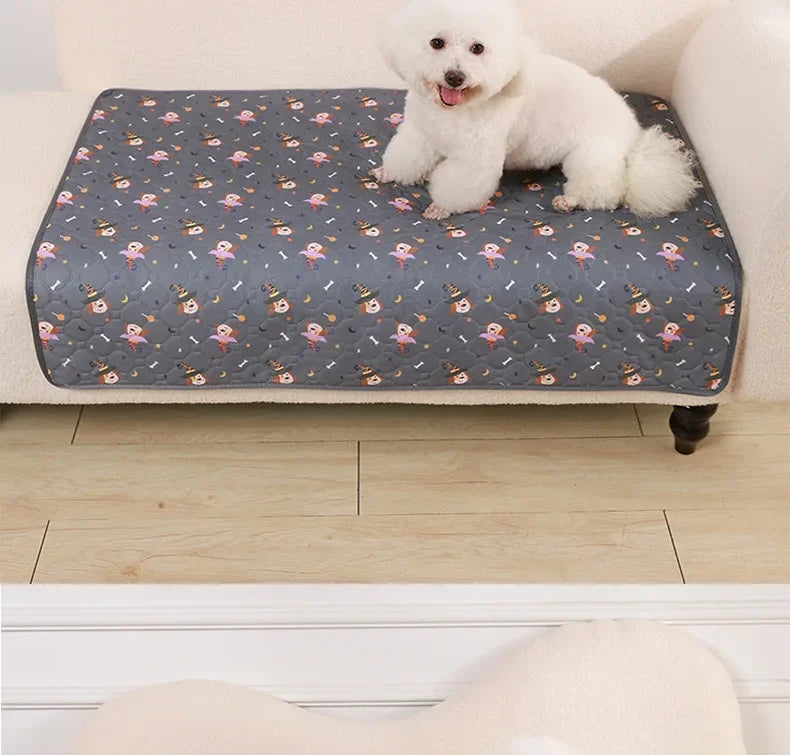 Reusable Absorbent Dog Pee Pad Blanket Washable Puppy Training Mat Multi-Use Pet Bed and Car Seat Cover