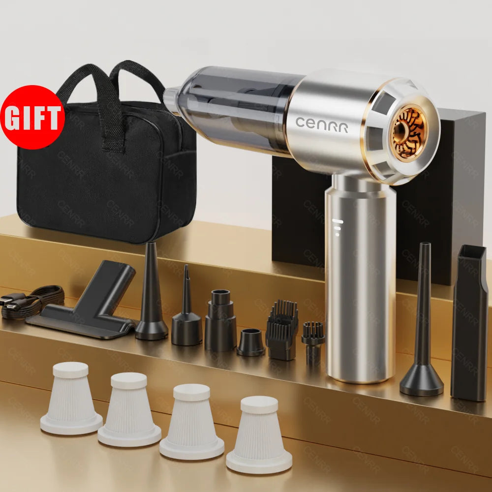 CENRR 360000PA Mini Car Vacuum Cleaner Cordless Portable