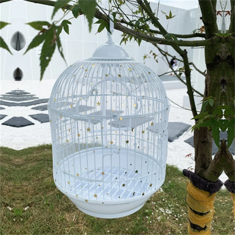 Universal Bird Cage Cover 360 Degrees Covering Bird Cage Mesh Net Elastic Birdcage Cover Soft Bird Seed Guard Skirt For Home