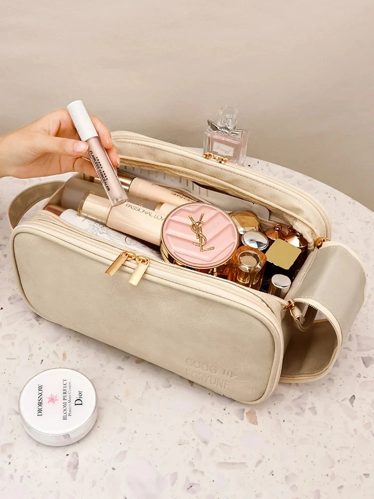 Waterproof Travel Cosmetic Bag for Men and Women Large Capacity Organizer for Makeup and Toiletries