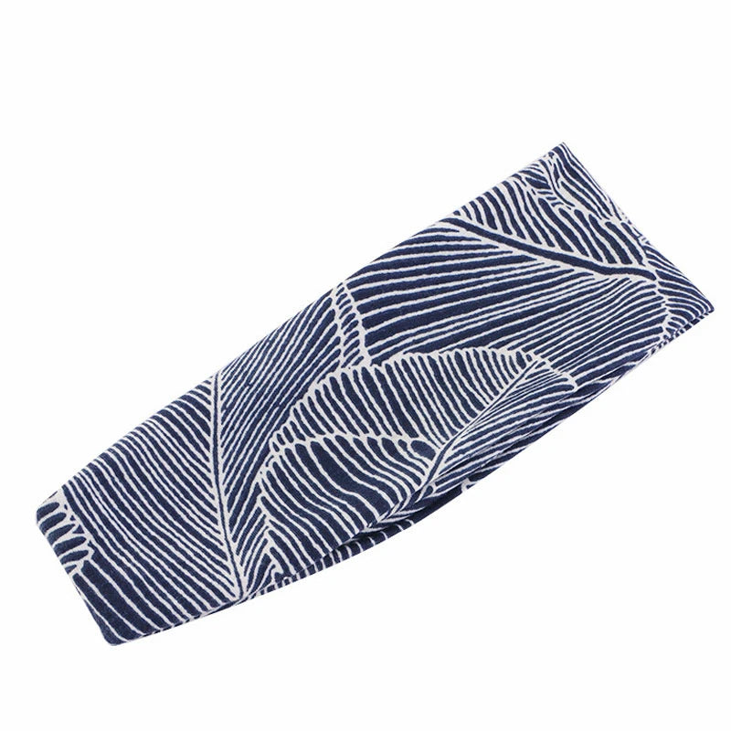 Headbands For Women Solid Color Elastic Wide Turban Headwrap Yoga Makeup Hair Accessories