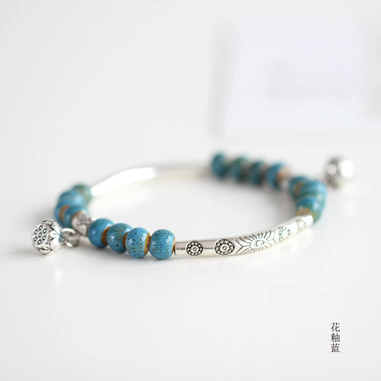 Women's Handmade Ceramic DIY Retro Bracelets Fashion Jewelry