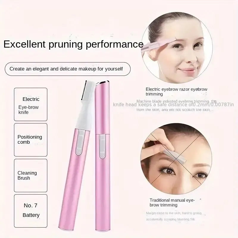Painless Precision Eyebrow Trimmer Electric Shaver Nose Ears