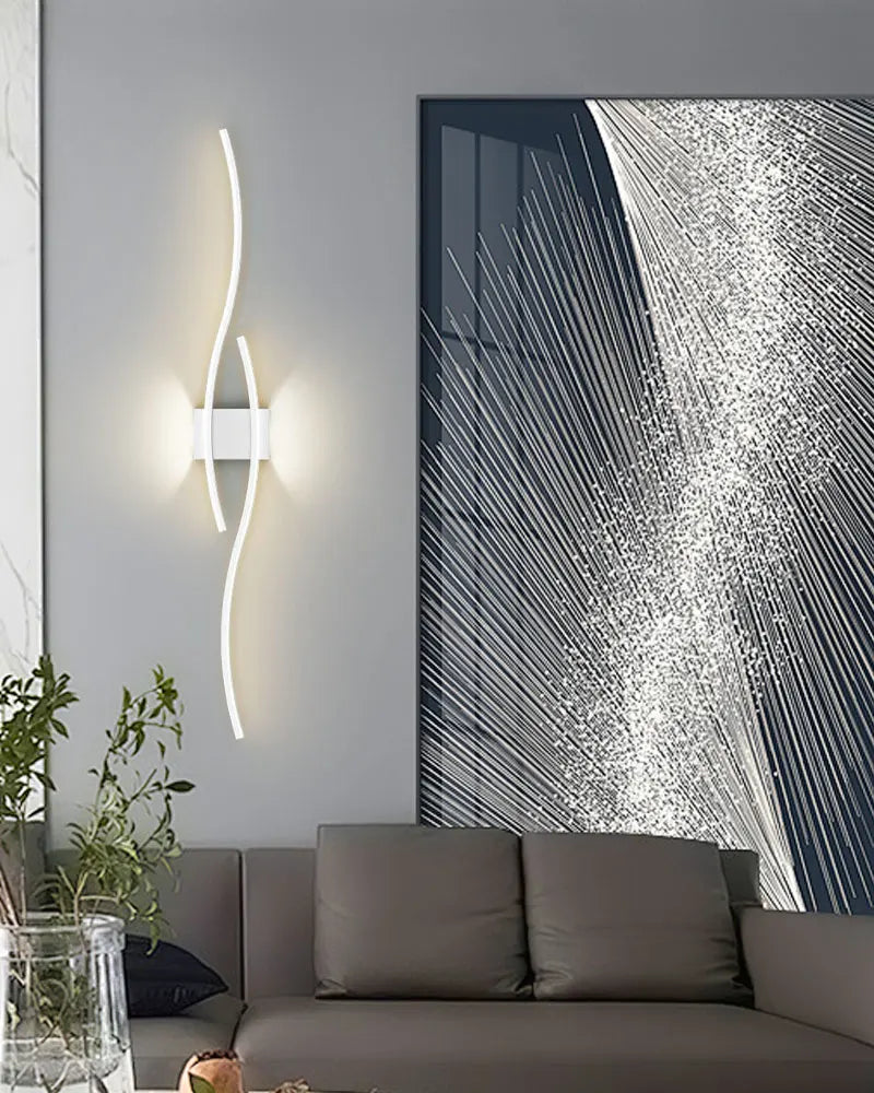 Indoor LED Wall Lights Modern Wall Sconces for Bedroom and Corridor Black Gold White Finish Stylish Indoor Lighting