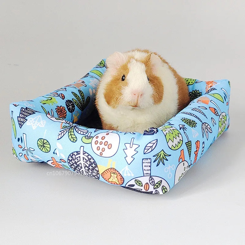 Hamster Summer Cooling Mat for Small Animals Breathable Cushion Bed Guinea Pig Chinchilla Rat Rabbit Cage Squirrel Rattan Mat