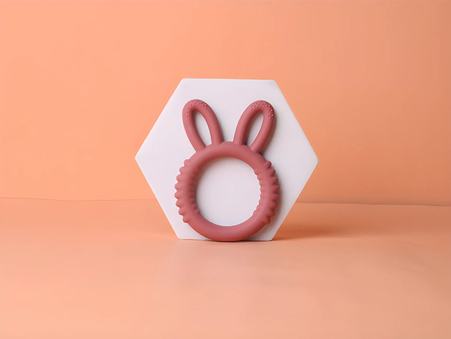 Baby Silicone Teether Bunny Safe Pacifier for Happy Teething