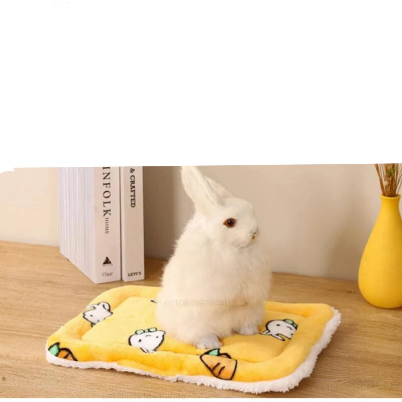 Rabbit Chinchilla Bed Mat House Nest Hamster Accessories Small Animal Guinea Pig Hamster Bed House Winter Warm Squirrel Hedgehog
