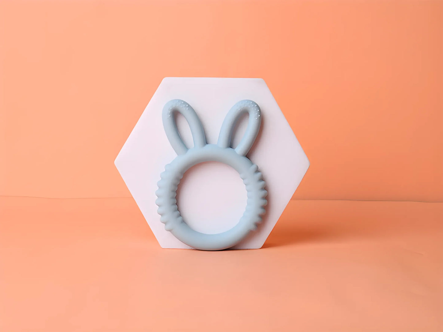 Baby Silicone Teether Bunny Safe Pacifier for Happy Teething