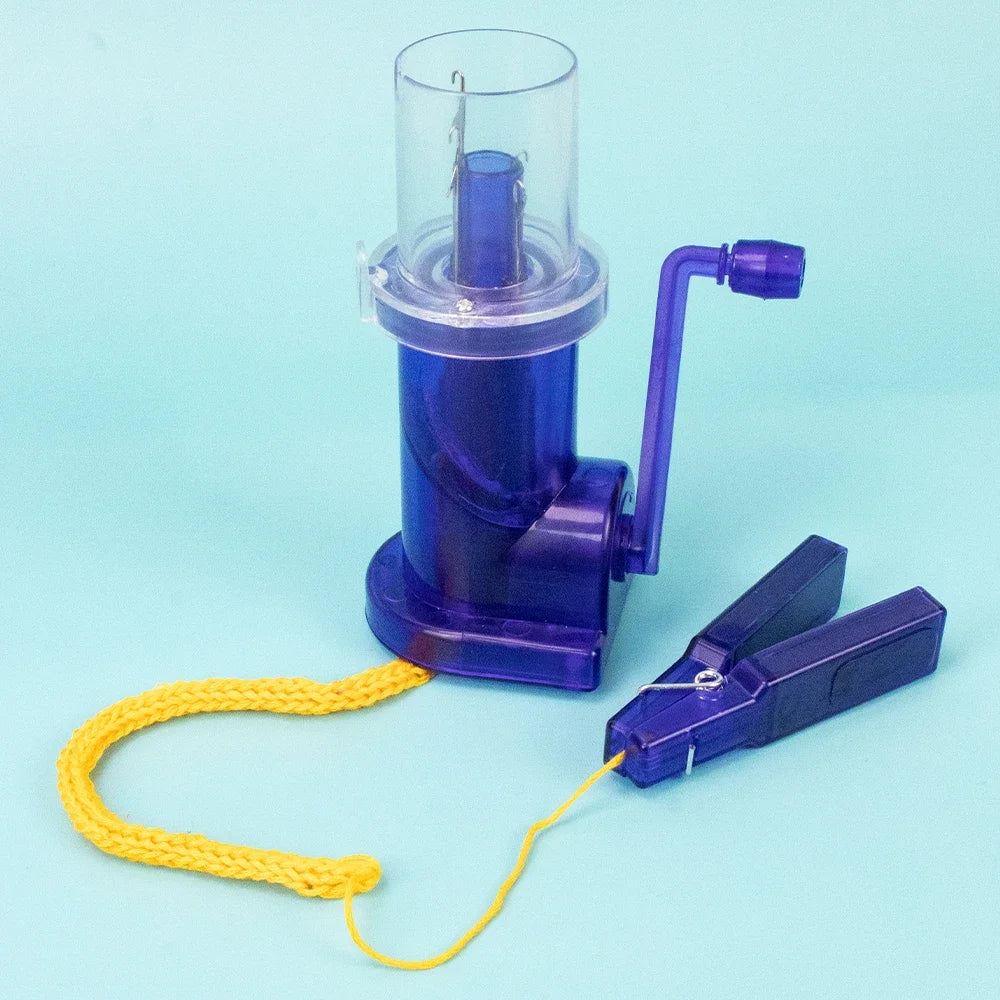 Portable Hand Knitting Machine with Crank for DIY Sweaters and Scarves Crafting Kit