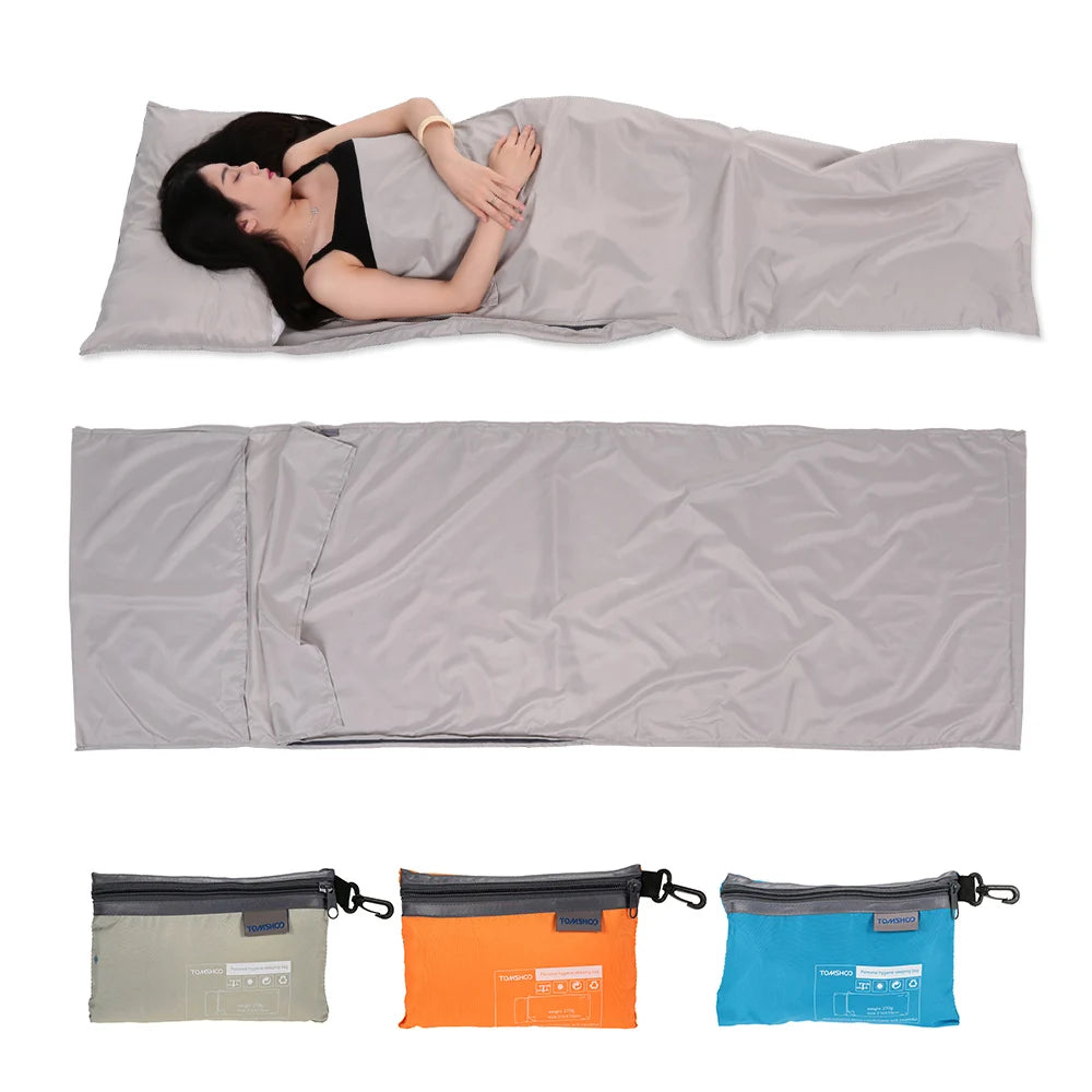Lightweight Outdoor Sleeping Bag Liner Polyester Pongee 75x210CM