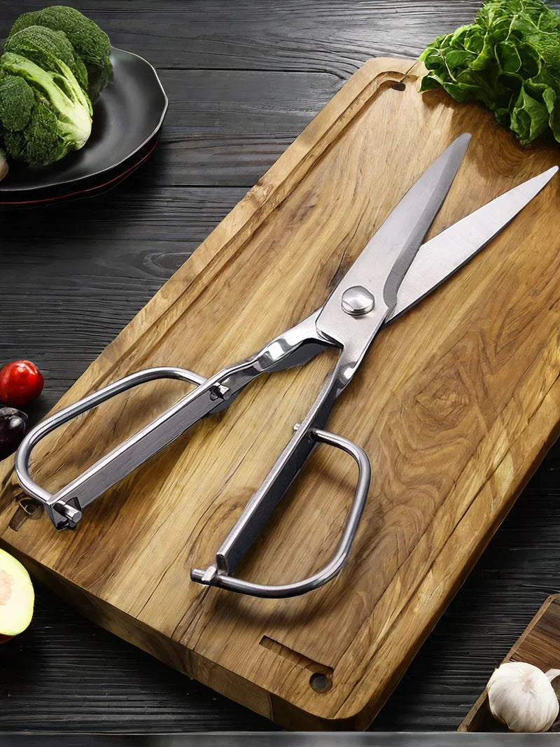 High Quality All Steel Kitchen Scissors with Detachable Stainless Steel Blades Multi Purpose Barbecue and Food Cutting Shears