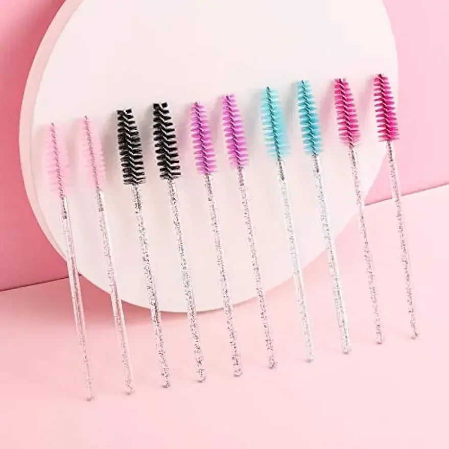 500 or 1000 Pieces Disposable Mascara Wands Eyelash Brush Spoolies for Eyebrow and Eyelash Extensions Colorful Beauty Tools