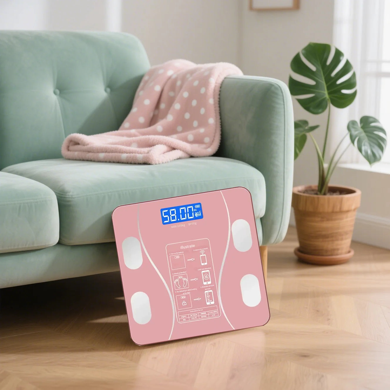 Weight scale, special intelligent and accurate weight scale, suitable for small electronic body fat scale new model