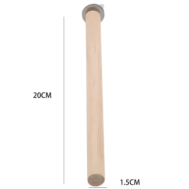 Parrot Pet Raw Standing Stick Wood Hanging Stand Rack Toy Sticksstand Parakeet Branch Perches For Bird Cage Bar Pet Supplies