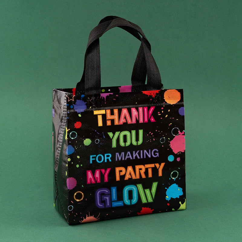 Waterproof Black Non-Woven Fabric Bags Set of 12 or 30 for Clothes Snacks Toys Ideal for Baby Showers Weddings and Party Decorations