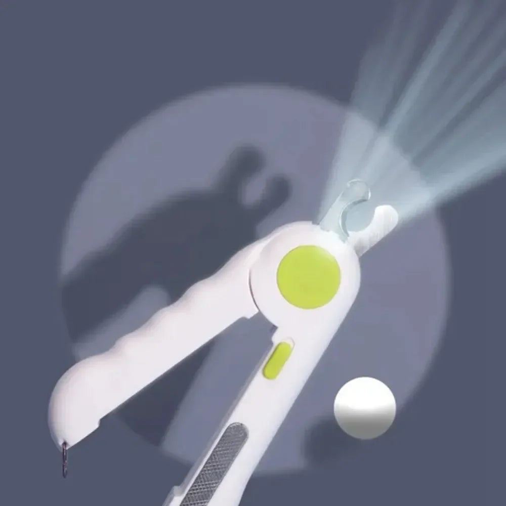 Professional Pet Nail Clipper with LED Light for Cats and Small Dogs - Safe and Easy Claw Grooming Tool