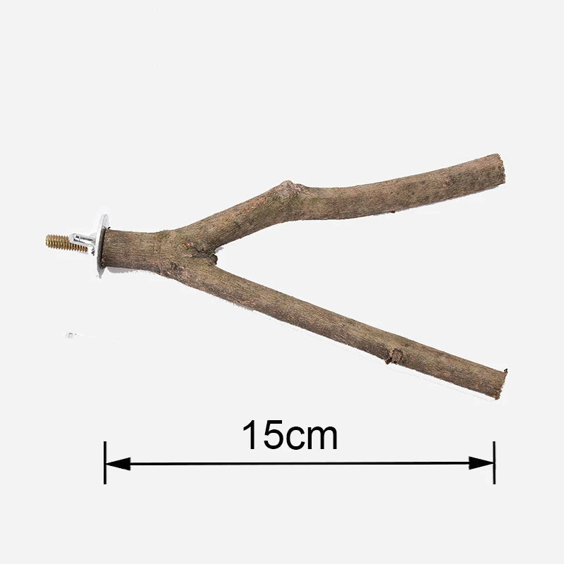 Bird Mirror Wooden Interactive Play Toy With Perch For Small Parrot Budgies Parakeet Cockatiel Conure Lovebird Cage Accessories