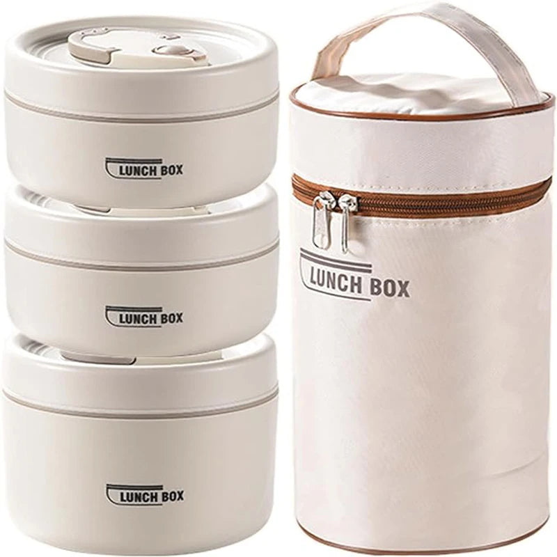 Portable Insulated Food Lunch Container Set β Eco-Friendly Thermal Insulation