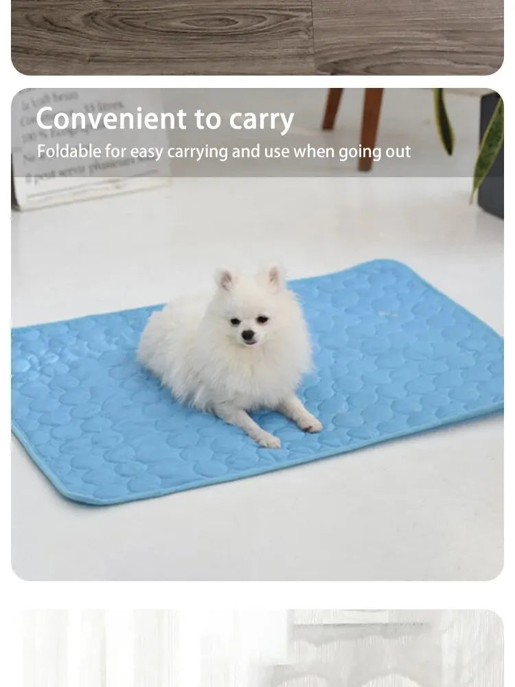 Pet Ice Mats Summer Cooling Sleeping Pad for Small Dogs and Cats