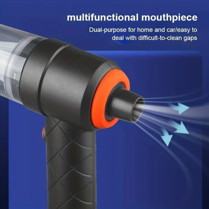 Portable High-Power Car Vacuum Cleaner with Suction and Blowing Function