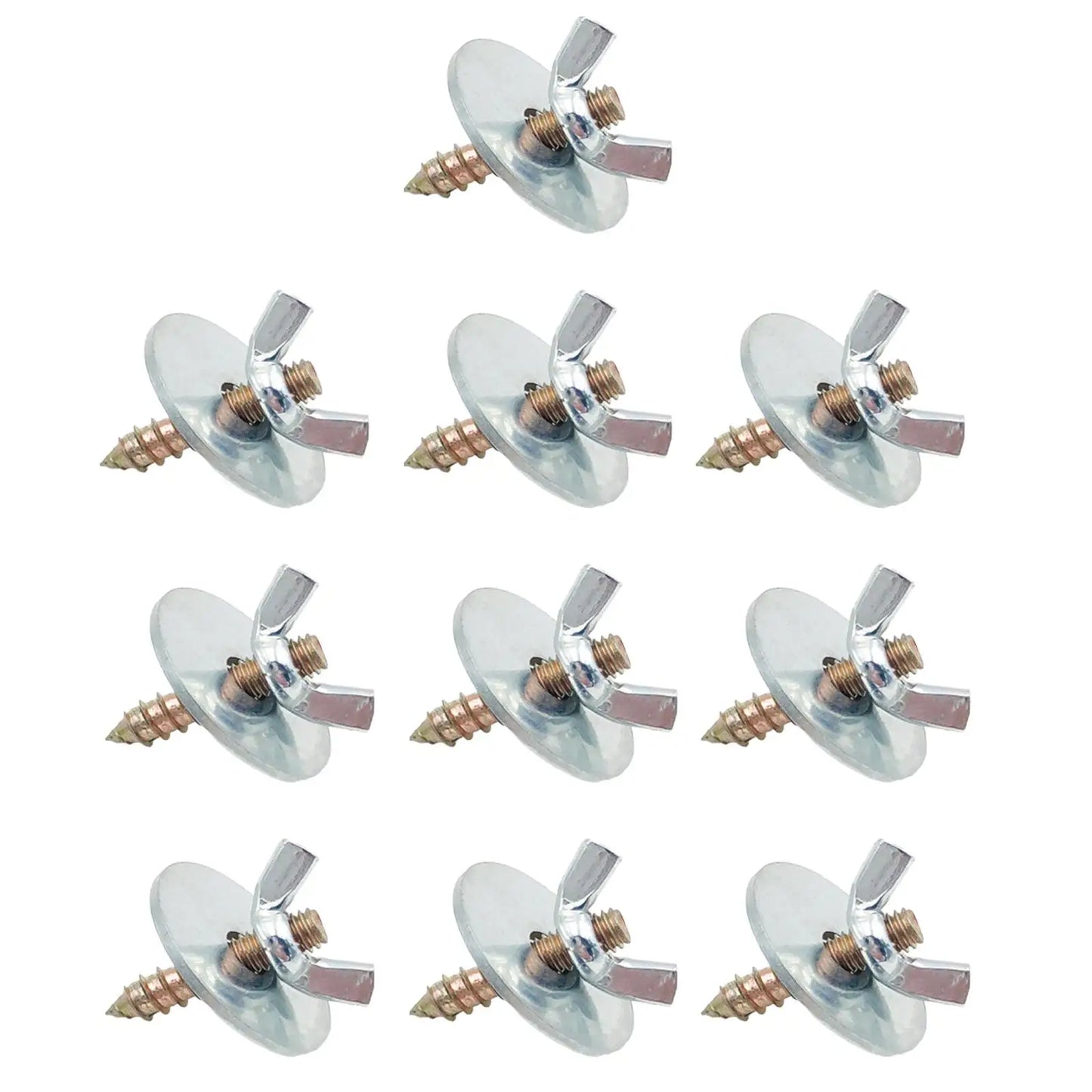 10 Pieces M5*30 Bird Perches Fitting Screws Nut Kits Bird Cage Screws Nut Screw Mount Kits for Rack Building Wood Birds Perch