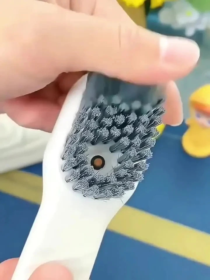 1/2pcs Shoes Brush Automatic Liquid Discharge Cleaner Tool