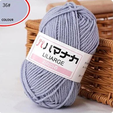 DIY Baby Milk Soft Cotton Knitting Yarn for Sweaters