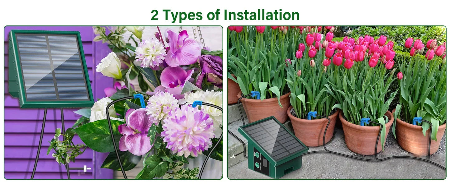 Solar Powered Automatic Drip Irrigation System for Garden Balcony Efficient DIY Watering Solution