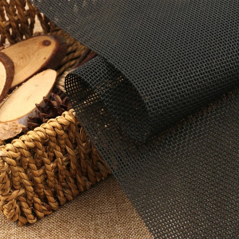 High Quality Waterproof Teslin Mesh Fabric for DIY Office Chair Recliner and Beach Lounge Use in Black