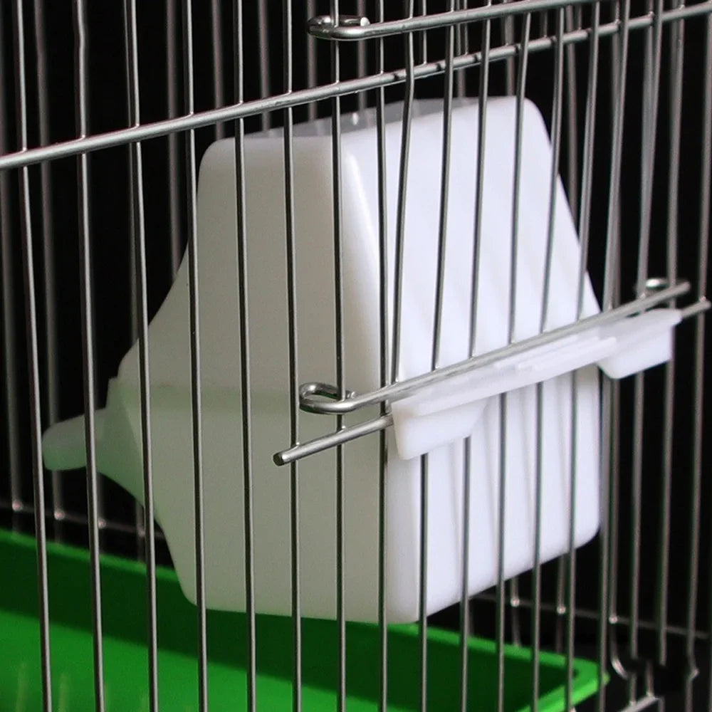 Bird Feeder Feeding Dish Easy Cleaning Large Capacity Parakeet Cockatiel Food Feeder Reusable Parrot Food Dispenser Pet Supplies