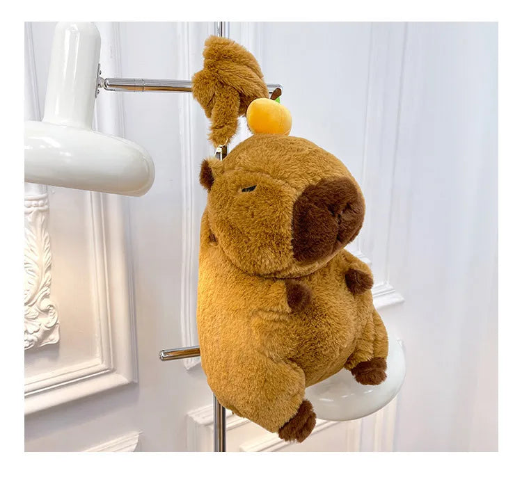 Capybara Plush Backpack Kawaii Mini Knapsack Bag for Kids