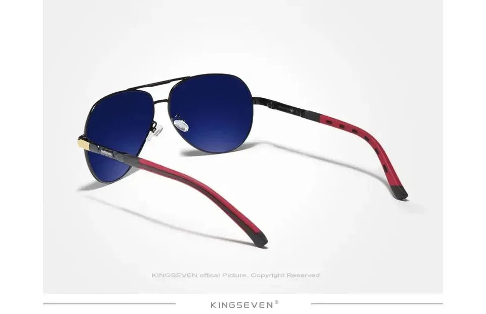 KINGSEVEN Classic Pilot Sunglasses Polarized UV400 Large Frame