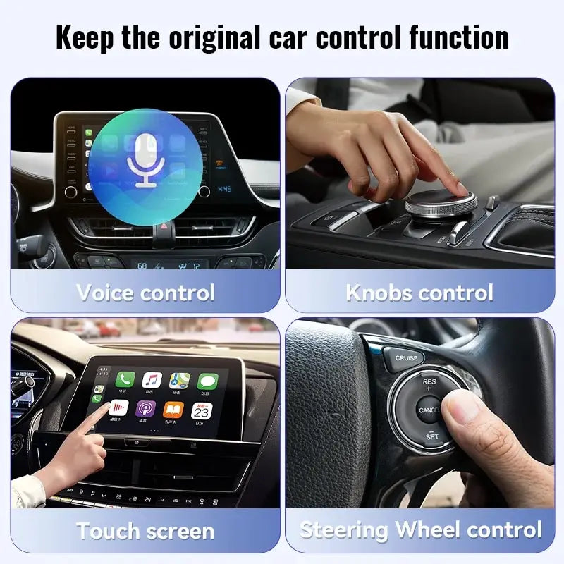 XUDA NEW Wireless CarPlay Android Auto Adapter Mini Box for Nissan