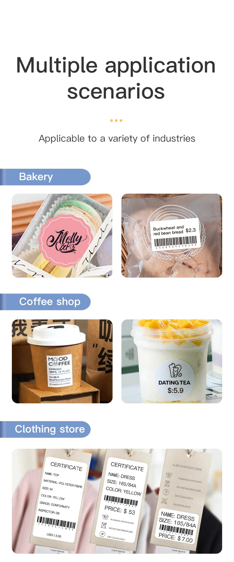 Niimbot B1 Mini Portable Thermal Printer Bluetooth Label Maker