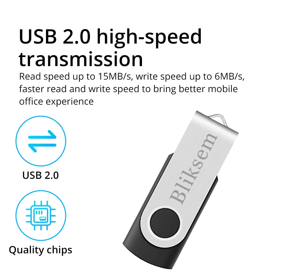 Bliksem Pendrive 64GB USB Flash Drive for PC Mobile Use