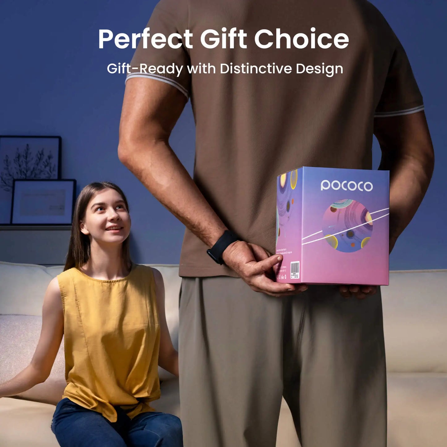 POCOCO Galaxy Projector Star Night Light Lamp for Children