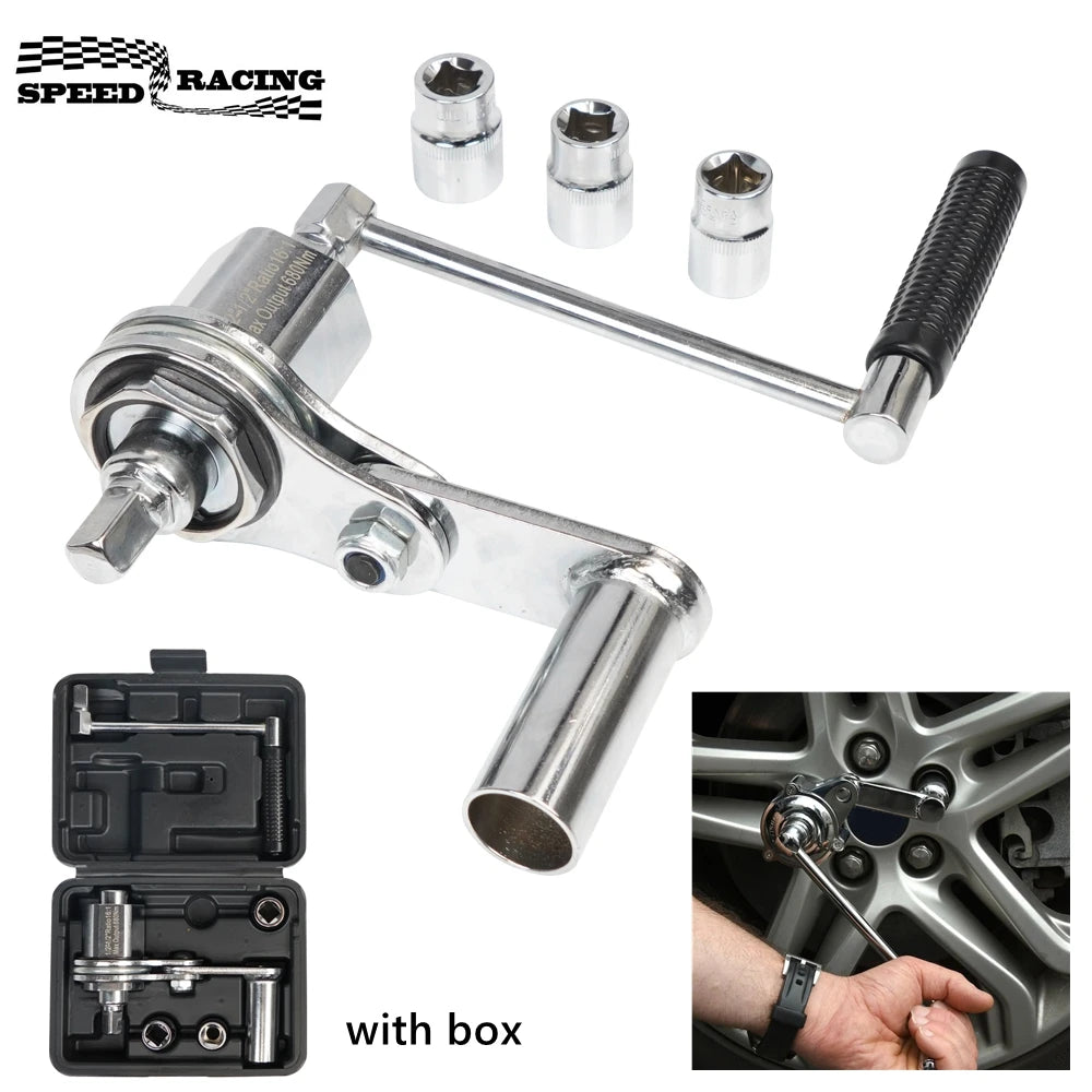 Torque Multiplier Wrench Kit 1/2 Inch Lug Nut Remover Tool