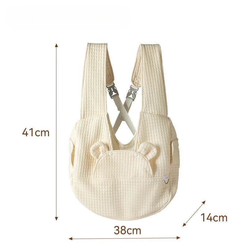 Outdoor Pet Backpack Solid Color Simple Cross Chest Breathable Backpack Portable Cat Bag Large Capacity Adjustable Pet Backpack